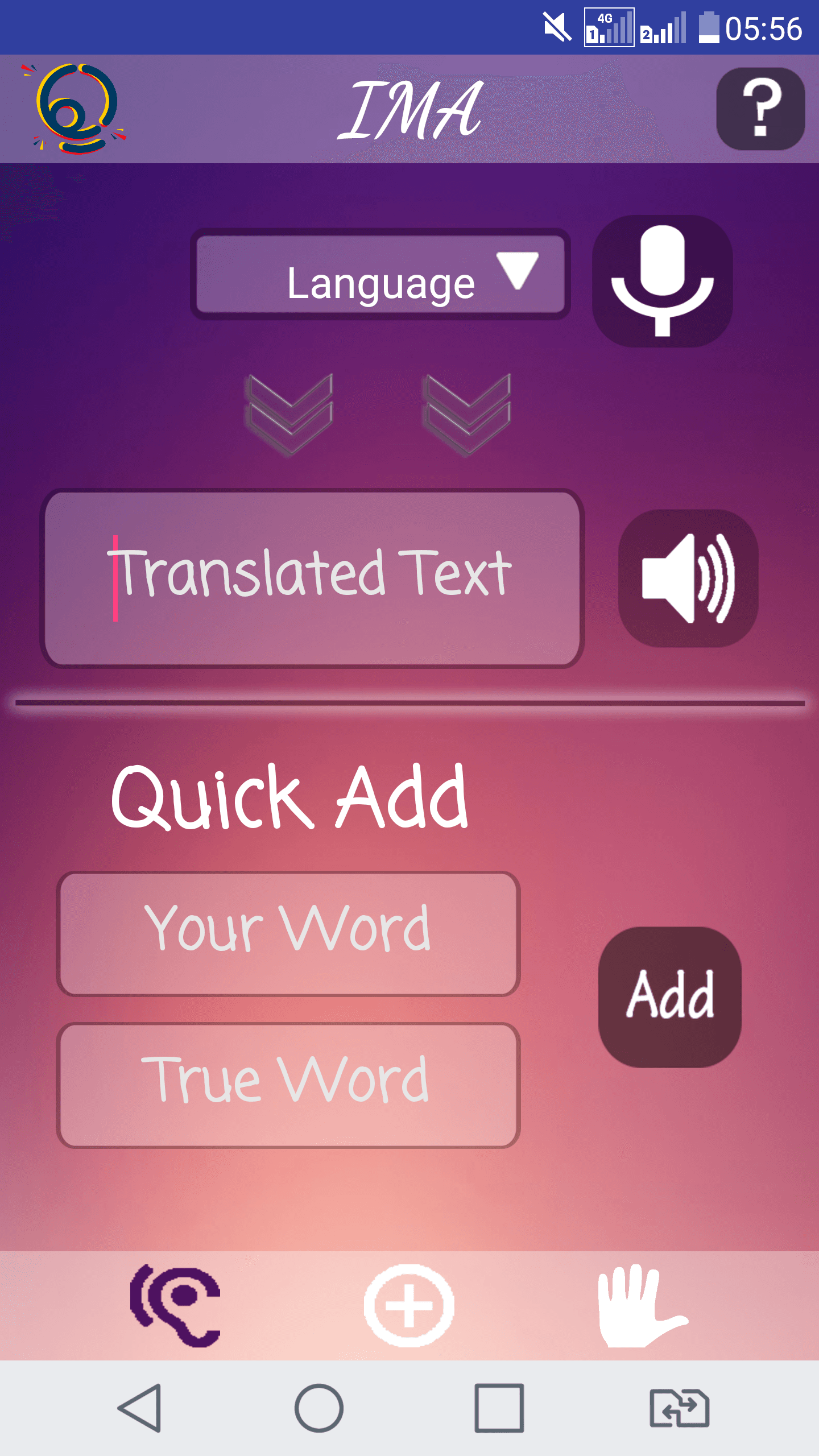Two-Way Deaf Translator (IMA) — Assistive Android App